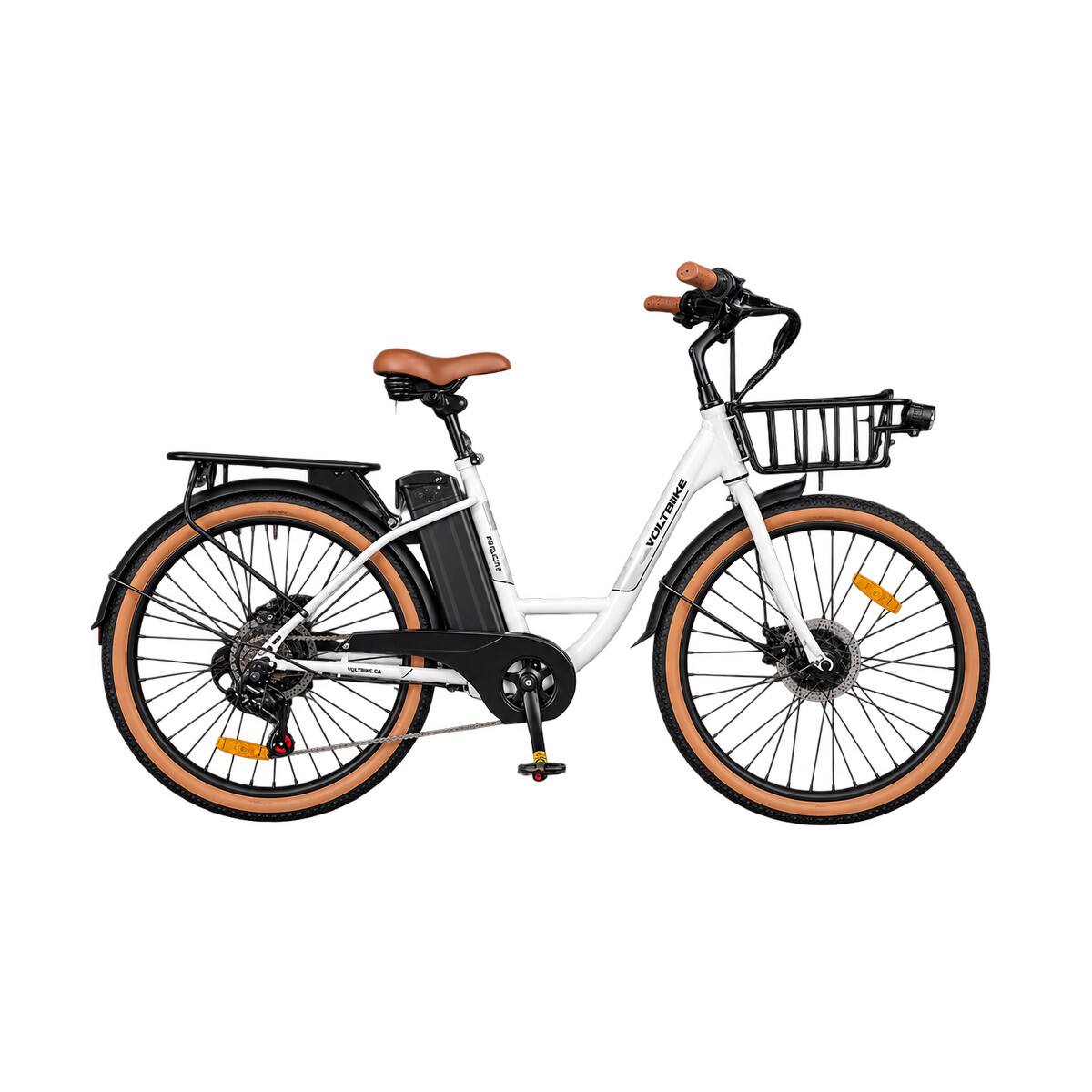 Bicicleta Eléctrica Urbana Voltbike Grace Urban 350 W Rodado 26 Batería de Litio - Blanco 