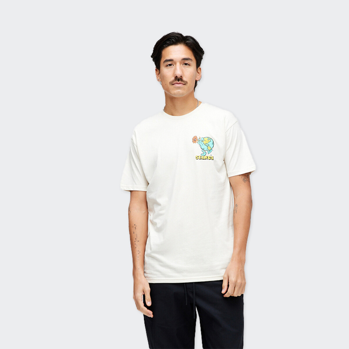 Remera Stance Earth Jazz - Blanco 