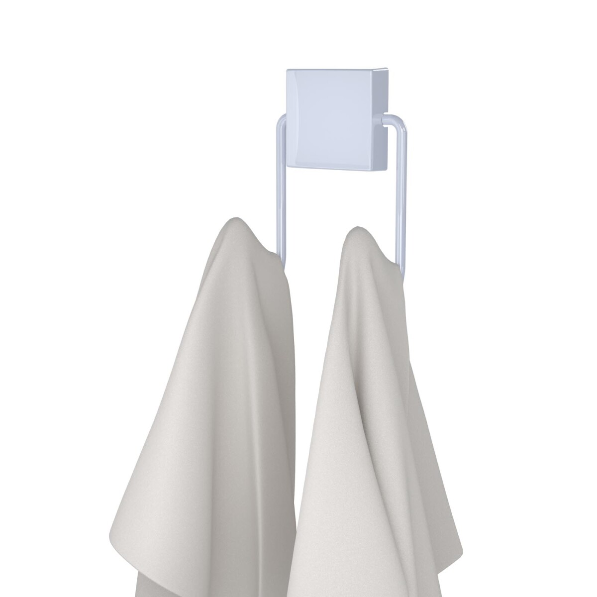 GANCHO DOBLE TOALLA - ACERO GRIS EXCLUSIVE 