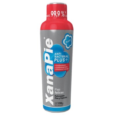 Talco Para Pies Xanapie Plus Antibacterial Talquera 170 Grs. Talco Para Pies Xanapie Plus Antibacterial Talquera 170 Grs.
