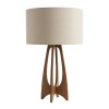 LAMPARA IMBUIA CUP BEIGE CL/MARRON P/MESA Unica