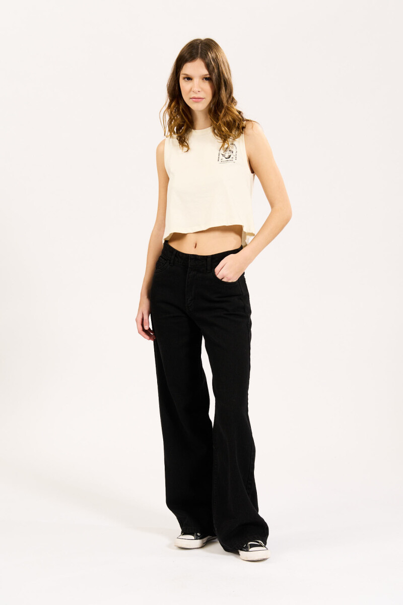 JEAN FREE WIDE BLACK J-negro