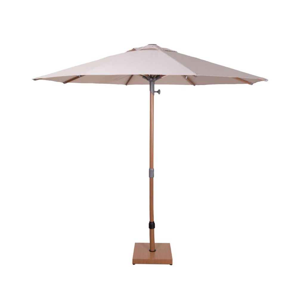 SOMBRILLA ALUMINIO 2.75M ALUMINIO NATURAL-BEIGE LINWOOD