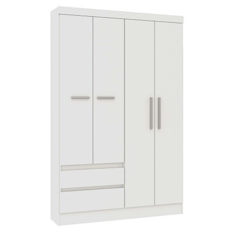PLACARD ROPERO 4 PUERTAS MDP BLANCO 0400R VIENA