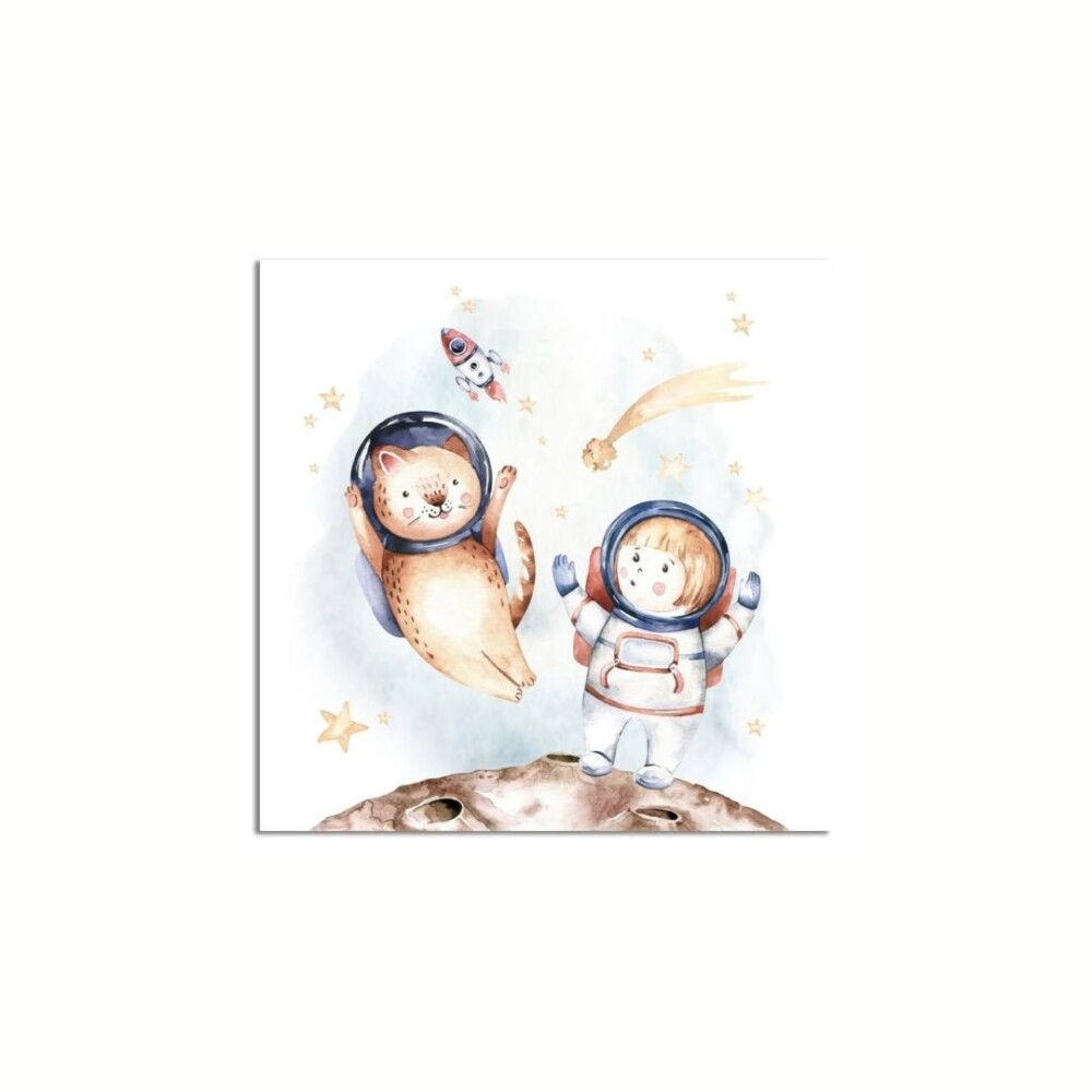 Cuadro Infantil - 30x30 cm - Astronauta Cuadro Infantil - 30x30 cm - Astronauta