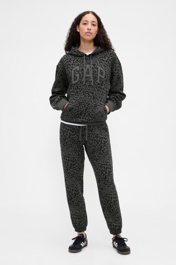 Canguro Logo Gap Mujer Charcoal Leopard