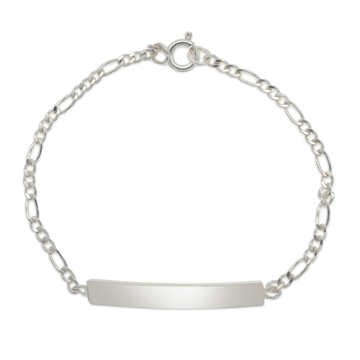 Pulsera de identidad de plata 925. 