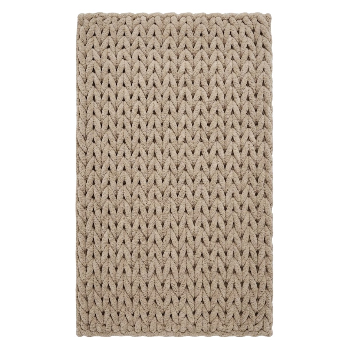 ALFOMBRA BEIGE P/BAÑO 50X80CM 