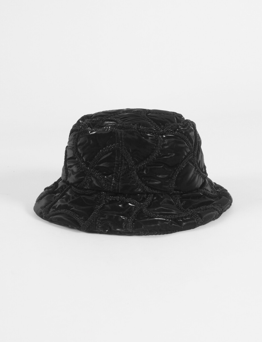 Sombrero bucket shinny - negro 