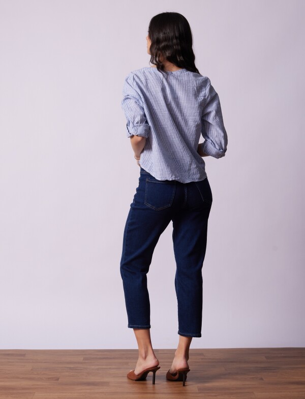 Blusa Algodon Nudo AZUL/MULTI