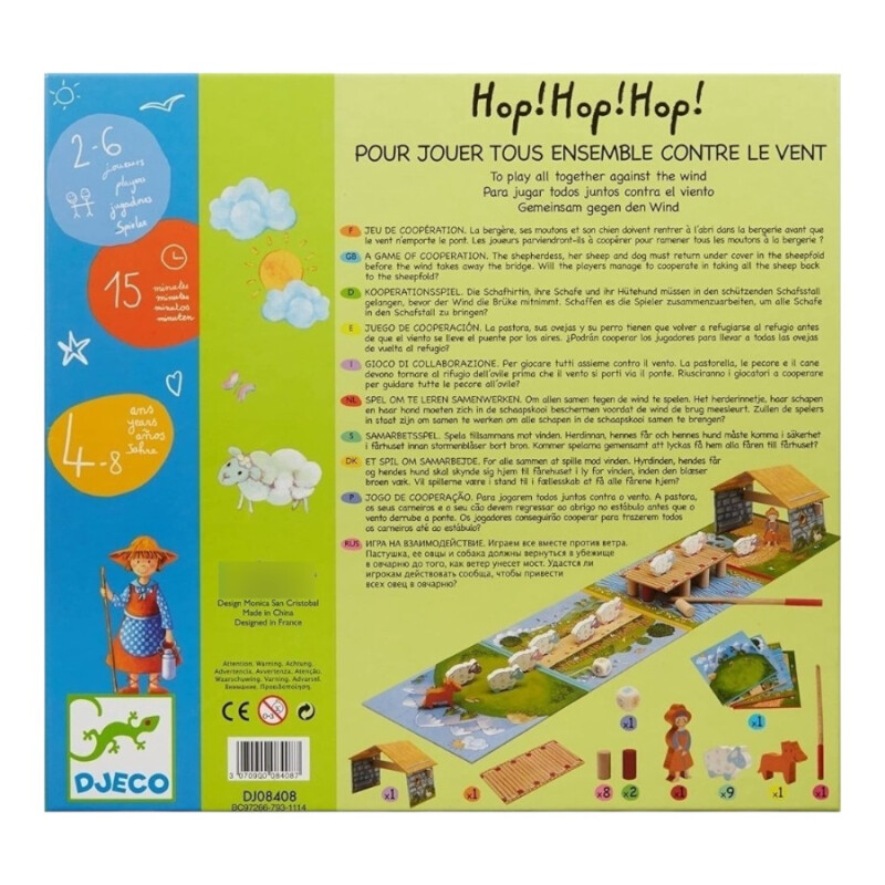 Juego Cooperativo Hop! Hop! Hop! Djeco Juego Cooperativo Hop! Hop! Hop! Djeco