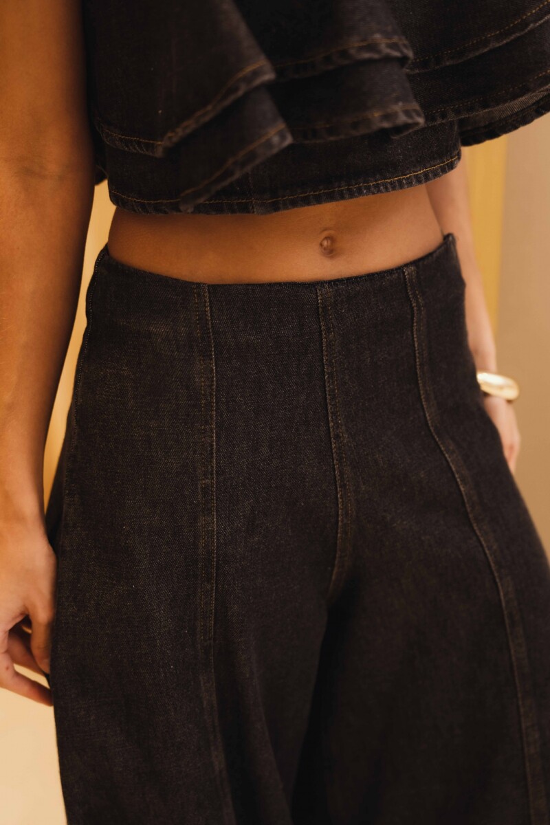 PANTALON JADE DENIM BLACK PANTALON JADE DENIM BLACK