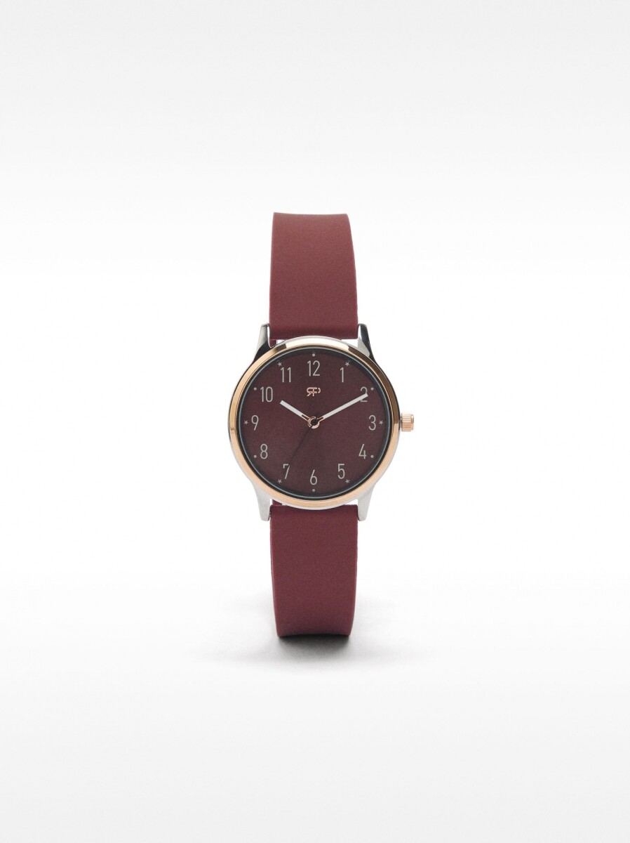 Reloj De Silicona - burdeos 
