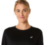 Polo Runnig Asics Silver LS Top Mujer Performance Black
