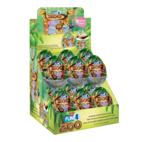 Huevo de chocolate x 24 Zoo