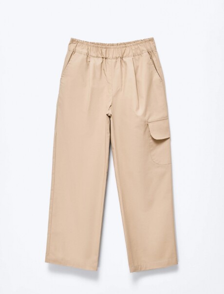 PANTALÓN INFANTIL CON BOLSILLO BEIGE