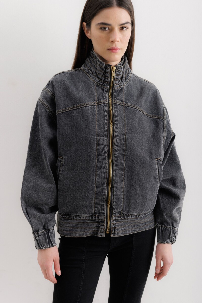 Campera Grunge Gris