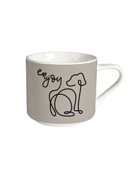 MUG BAJO 350ML SILUETA ANIMALES MUG BAJO 350ML SILUETA ANIMALES