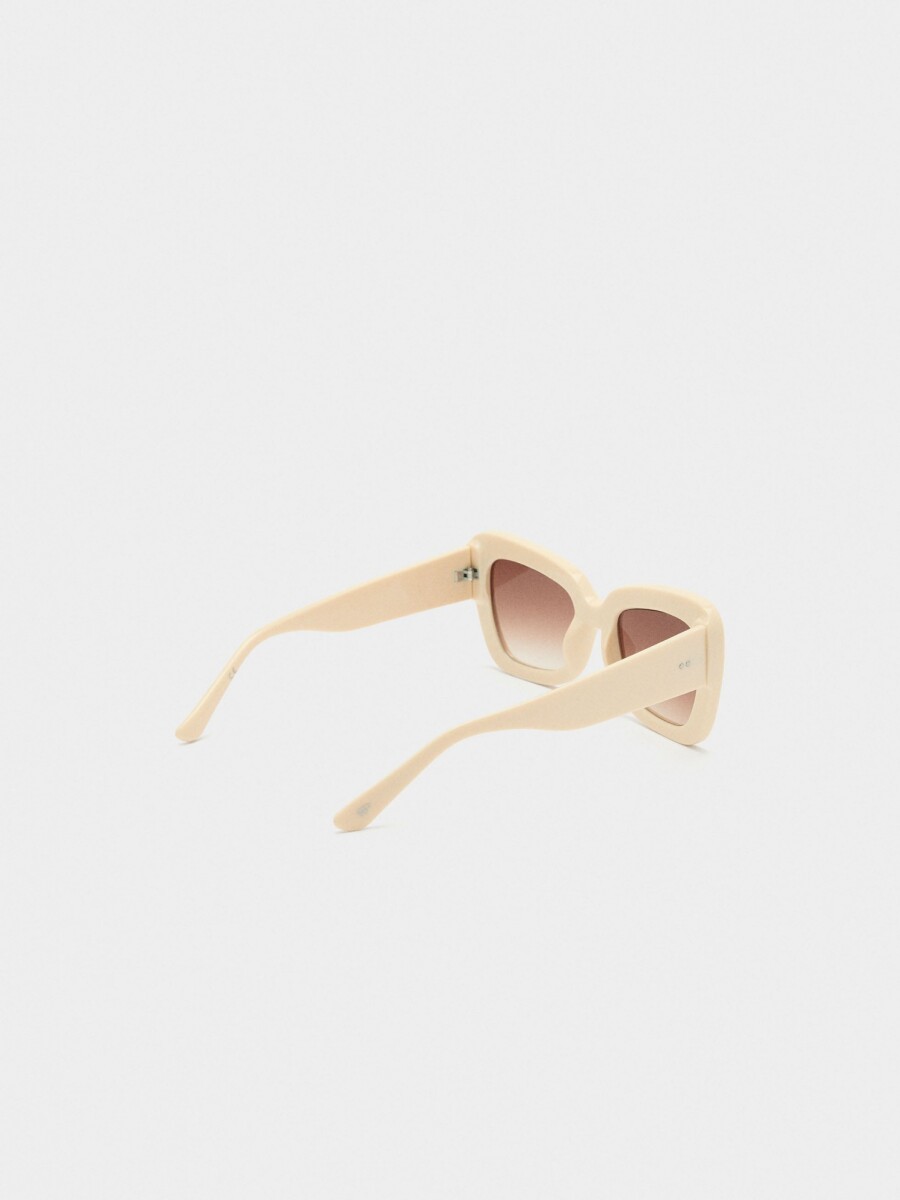 Gafas De Sol De Mariposa beige