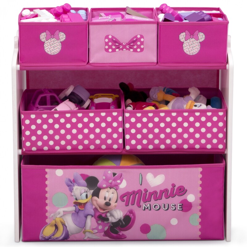 Organizador de juguetes Minnie Mouse Disney - 6 contenedores Organizador de juguetes Minnie Mouse Disney - 6 contenedores
