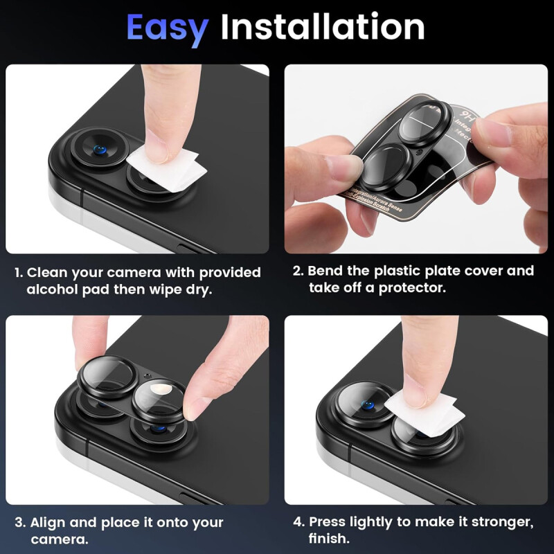Protector Para Cámara IPhone 17 Negro Protector Para Cámara IPhone 17 Negro