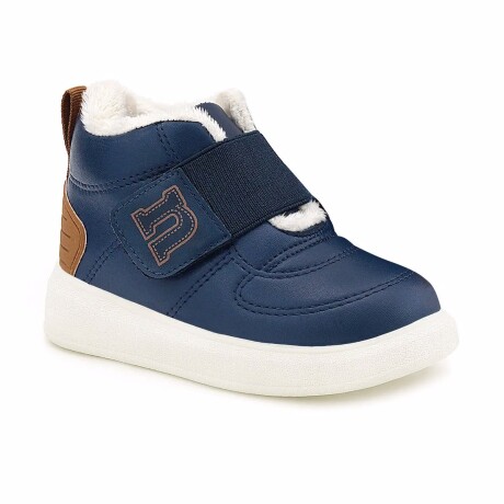 Botitas Corderito con Velcro Azul