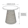 MESA CENTRO MARRON/BEIGE 40X40CM PEQ Unica