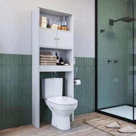 ARMARIO SOBRE LAVARROPAS O INODORO 65 CM 2 PUERTAS - BLANCO ARMARIO SOBRE LAVARROPAS O INODORO 65 CM 2 PUERTAS - BLANCO