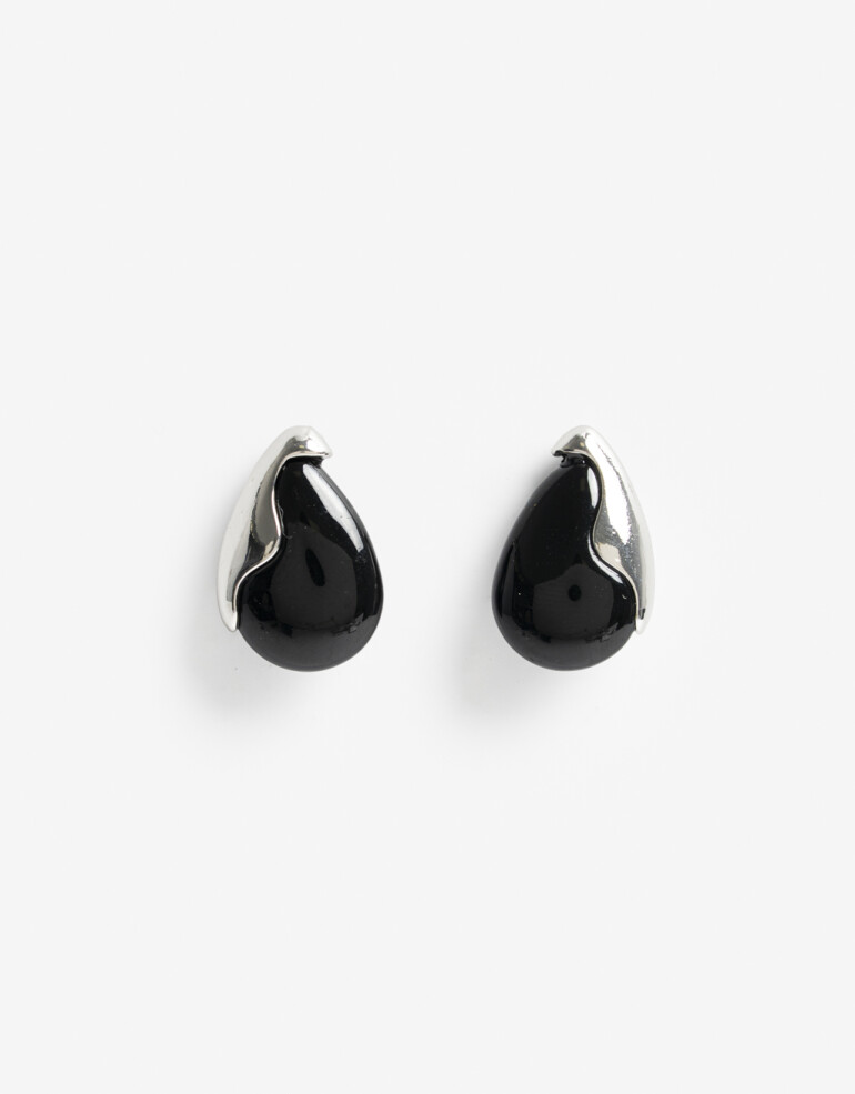 Aros Pasantes Resina Aros Pasantes Black Resin - Negro