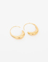 Aros Argollas Metal Aros Argolla De Acero Gota - Dorado
