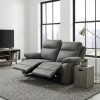 Sillón Recliner Apollo - 2 Cuerpos Marrón Gris