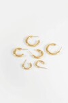 Set de 3 aros dorado