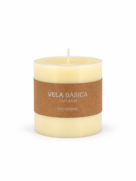 VELA SIN AROMA BLANCO.