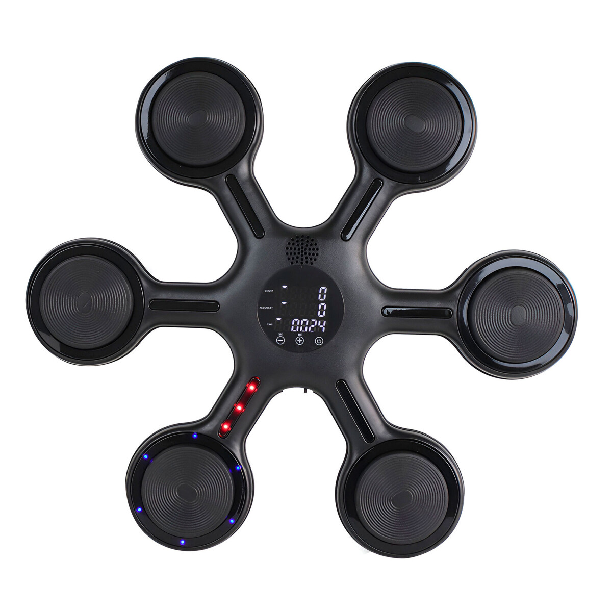 Máquina De Boxeo Bluetooth Música Luces + Guantes Entrena - Color Negro 