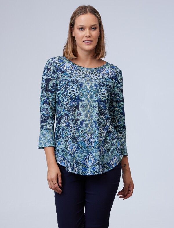 Blusa Print MULTI/VERDE