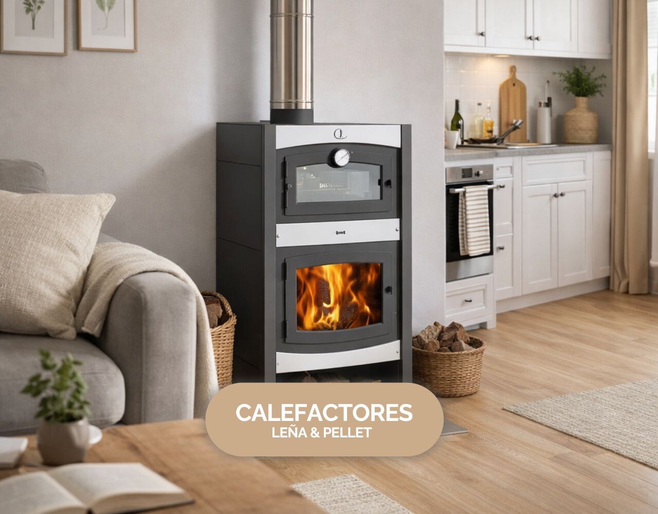 ¡Calefactores a leña & pellet!