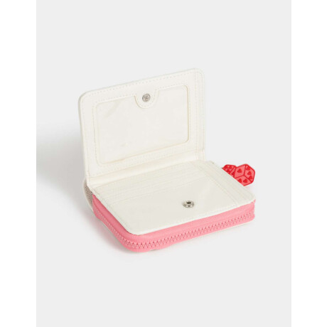 Billetera Cuerina Estampada Blanco Crudo