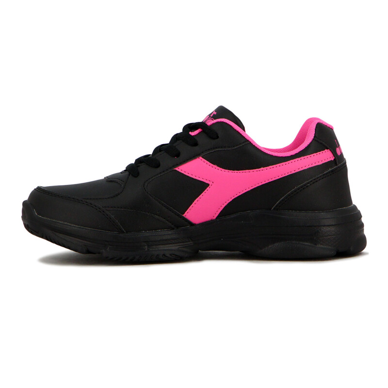 Championes Mujer Diadora Wimbledon Negro-Fucsia