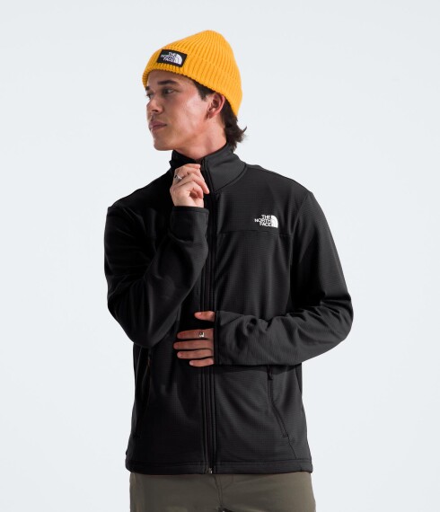 Campera Polar Cedar Trail Grid hombre Tnf Black