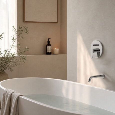 DUCHA EMBUTIDA BRILLO BLEST CROMO BAÑO GRIFERIA CROMO