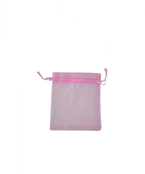 Bolsa organza 8x11 cm. ROSADO