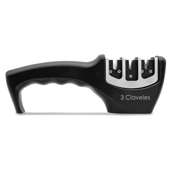 Afilador cuchillo 3 pasos 3 Claveles Afilador cuchillo 3 pasos 3 Claveles