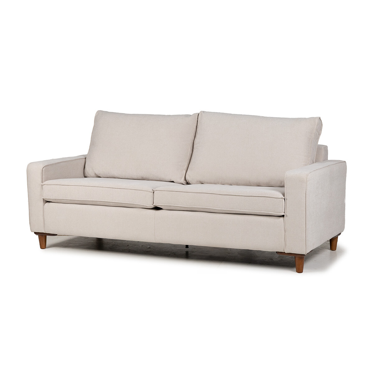 Sofá Sevilha - Tela Microfibra - 3 cuerpos - AA-10 (Beige) 