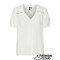 VMGABBI V-NECK SS TOP WVN GA SNOW WHITE