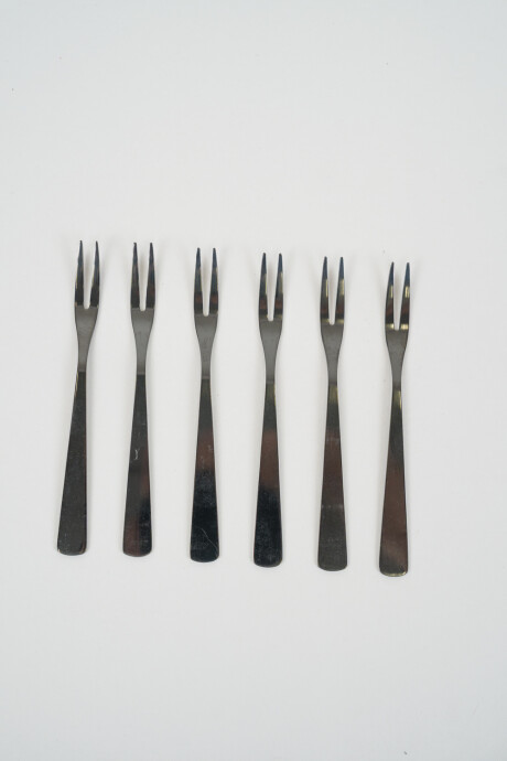 Tenedor Para Fruta Asher, Set 6 Un. Negro Color Unico