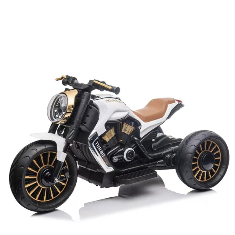 Moto a Bateria Bebesit Trueno 12V con Luces y Sonido Blanco