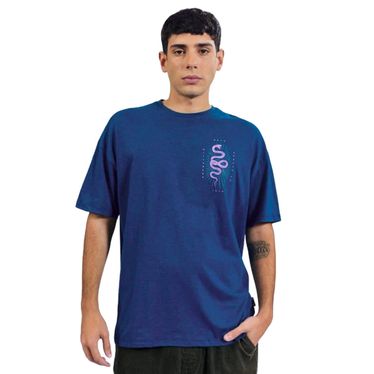 Remera Billabong Serpiente Over - Azul 