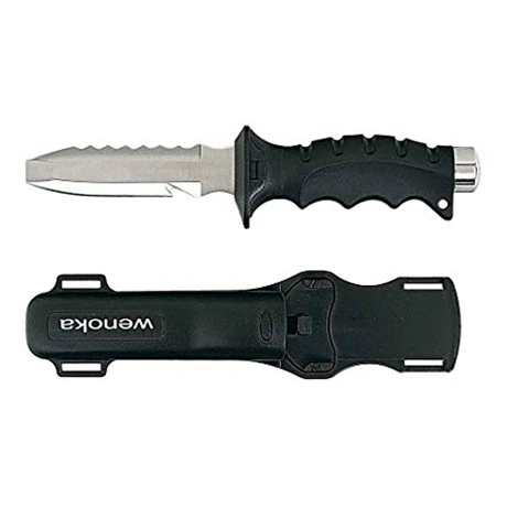 Deep See - Cuchillo Jack Blunt D8261 - Punta Roma. Hoja 5" Acero Inoxidable Serie 420. Incluye: corr 001