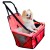 Bolso Transportador De Mascota Perro Gato Para Auto Viaje Variante Color Rojo