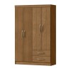 Ropero Armario 4 Puertas 2 Cajones 7 Estantes FREIJO RIPADO(NOGAL) Ropero Armario 4 Puertas 2 Cajones 7 Estantes Freijo Ripado(nogal)